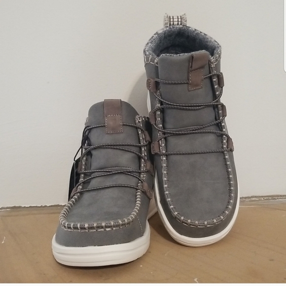NEW! Hey Dude Gray Ankle Boots Sz 8 NWT 11/14 - Picture 7 of 8